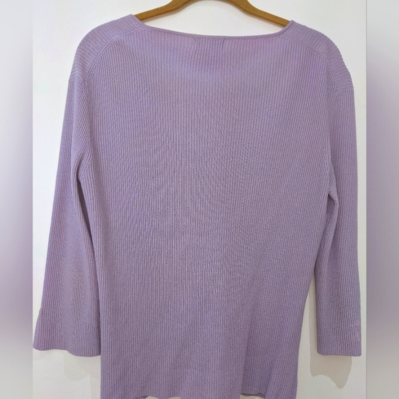 LAURA rib knit button up cardigan - M - Picture 3 of 4